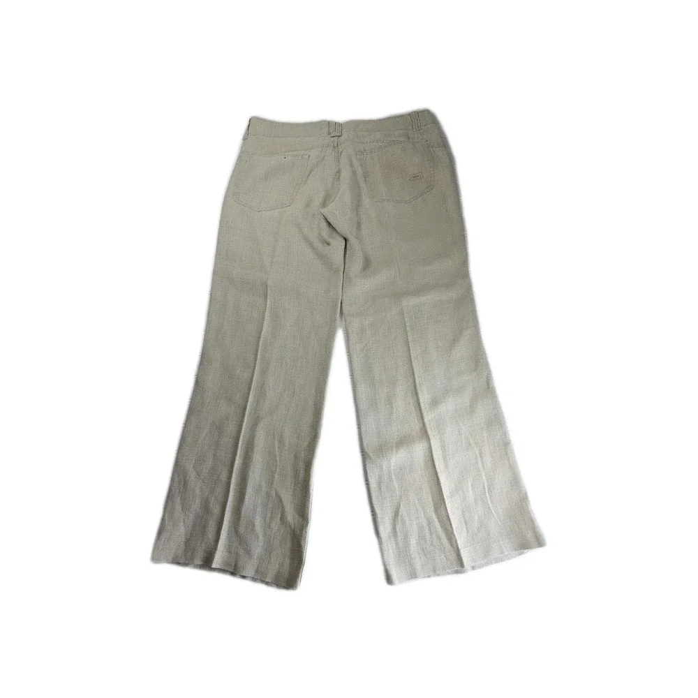 Sixty Men's Linen Chino Pants Size 40 Made in Romania Straight Casual Beige